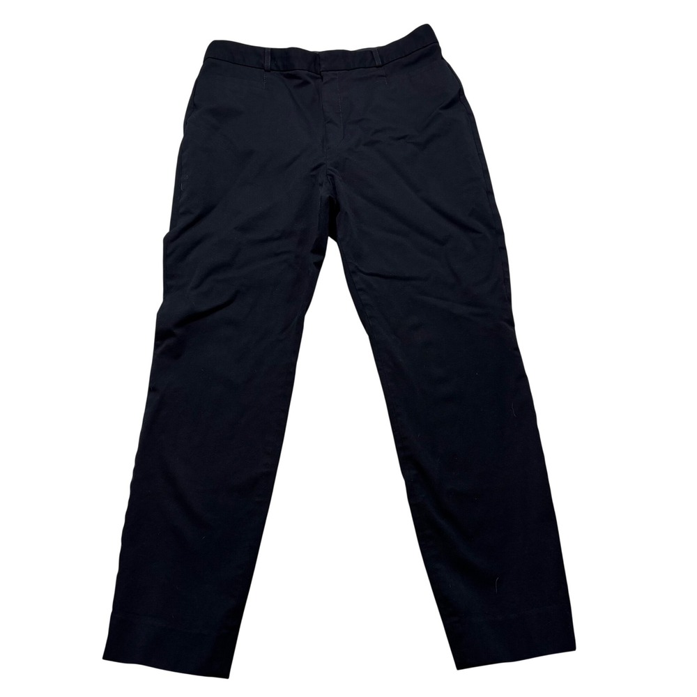 Banana Republic High-Rise Sloan Pants Black Stretch Twill Trousers 14 #940